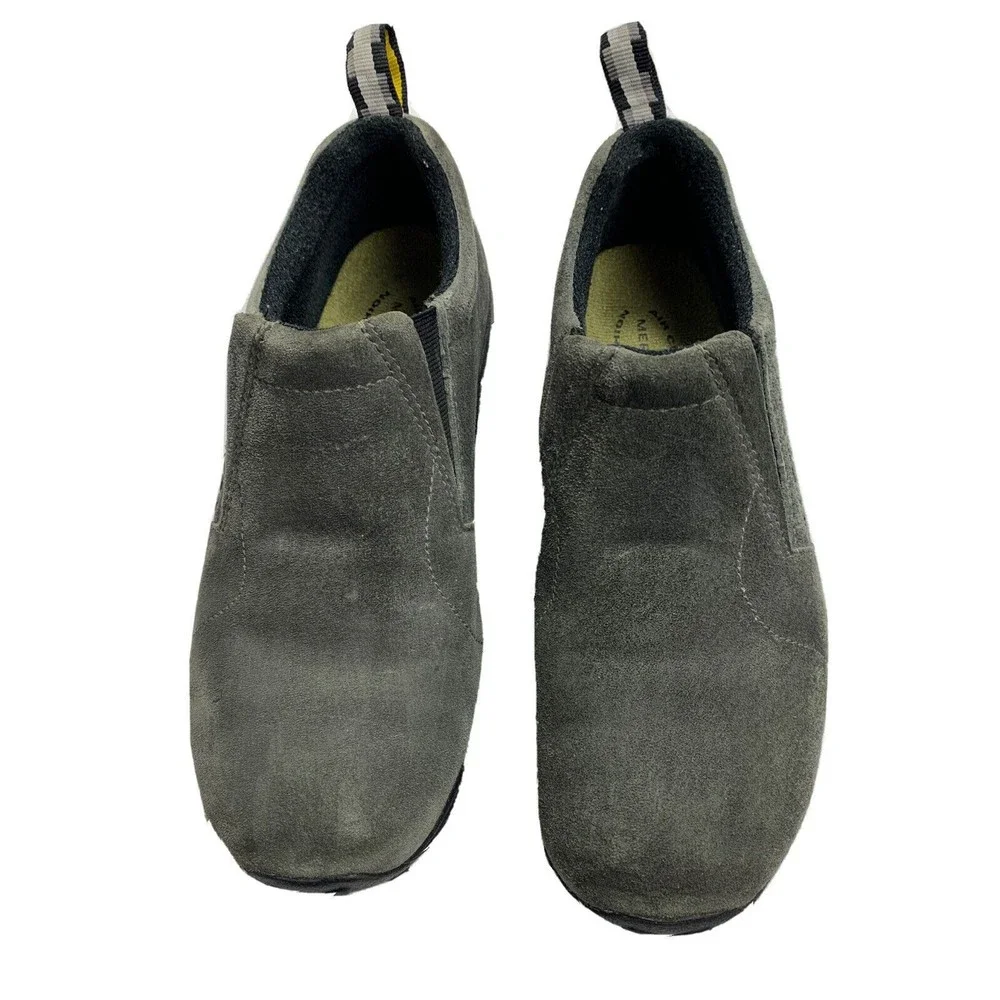 Merrell Comfort Kids Shoes Jungle Moc Slip on Green Suede US Youth 5 US 5.5M